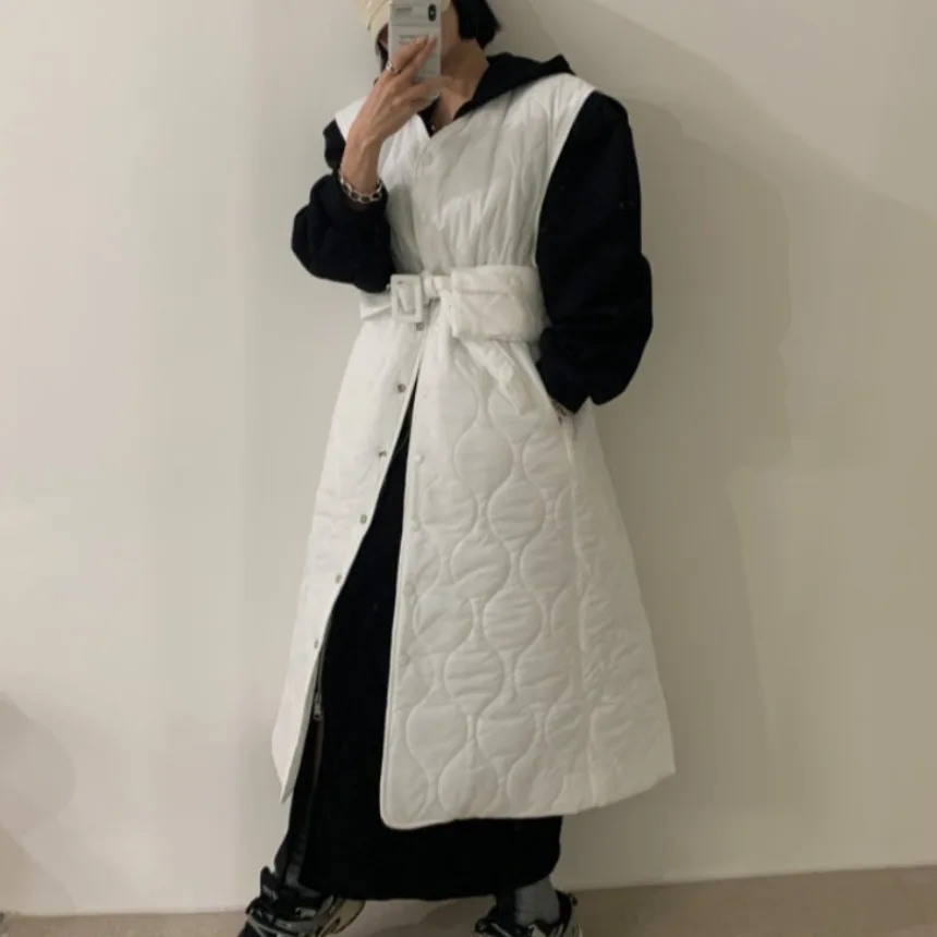 

Повседневное шикарное хлопковое длинное пальто с капюшоном, женское длинное пальто, простой универсальный дизайн, зимняя модная верхняя одежда для женщин