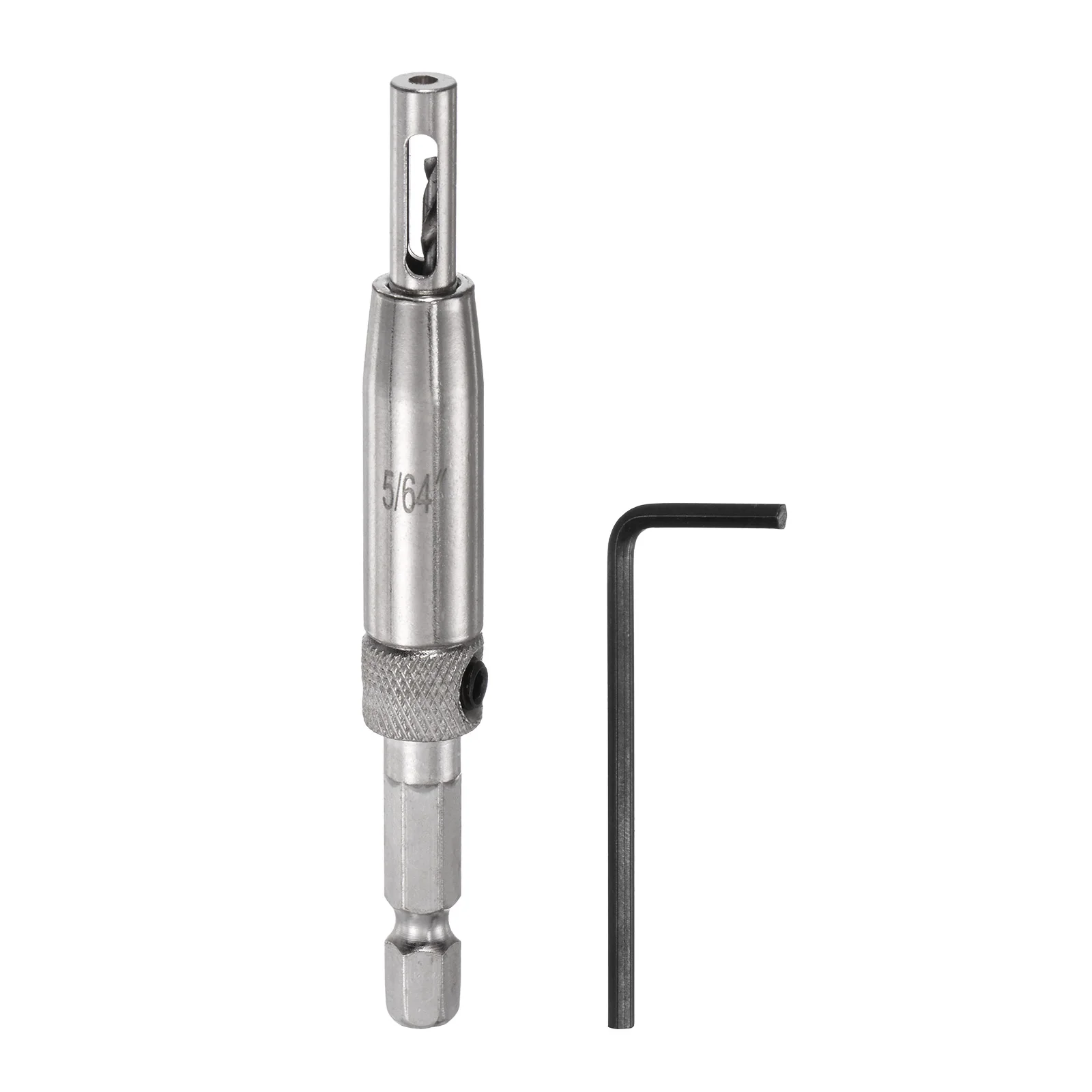 Self Centering Drill Bit Set Drilling Bits for Wood Working Cabinet Door Hinge Hole Punch Tool Self Center with Hex Keys L-Shape