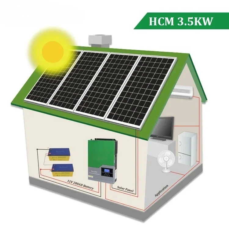 WHC 3.5KW Solar HVM Hybrid Inverter 3.5kw Power System Hybrid Inverter WHC SOLAR Inverter