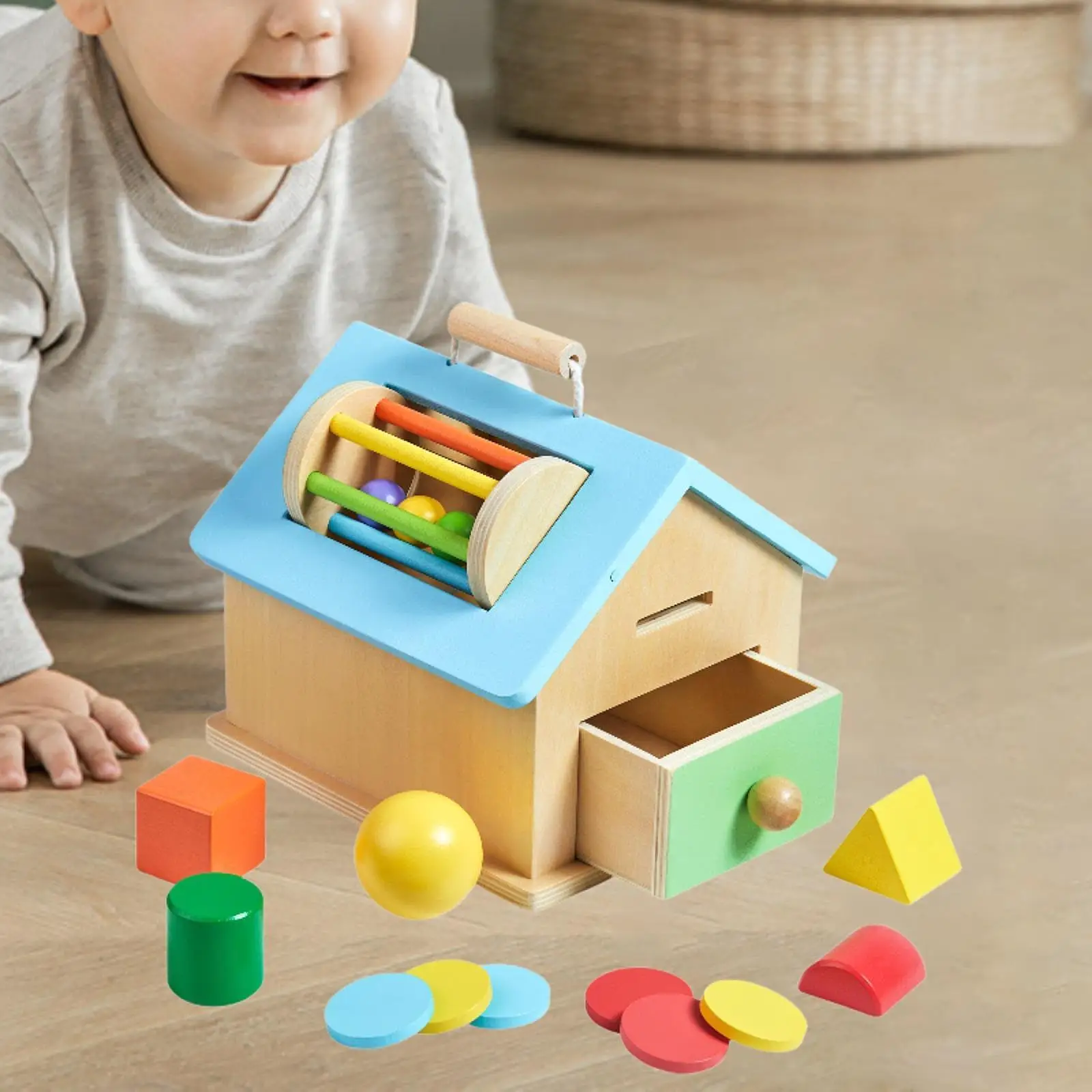 

Shape Sorting and Stacking Learning Toys for Boys Girls Children Preschooler