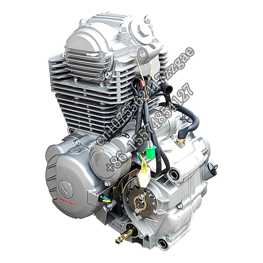 New heat engine structure zongshen CB250-F motorcycle 4 stroke SOHC air cooling 250CC engine with 5 gearshift