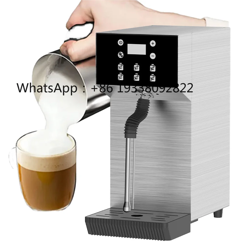 

2026-Mini Electric Commercial 4 in 1 Automatic Milk Frother Steamer Machine With Temperature Probe