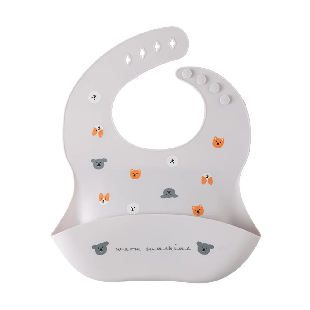 Baby Bib Waterproof Soft Silicone Scarf Summer Cute Cherry Print Adjustable Bibs Burp Cloths Baby Feeding Aprons Kids Eating