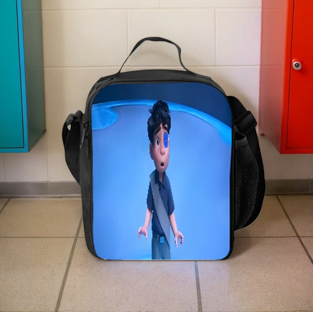 

Student Elio Classic Lunch Tote,Children Insulated Lunch Box Cartoon Thermal Bag