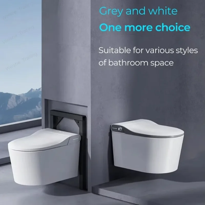 Concealed Cistern Back to Wall Intelligent Wc Wall Hung Toilet Bowl Automatic Toilet Bidet Bathroom Wall Hung Smart Toilet