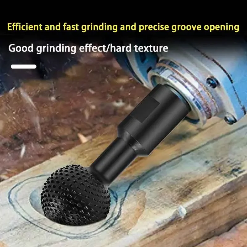 10/14mm Sphere Rotary Grinding Head Wood Carving Polishing Engraving Drilling Bits Ball Gouge Grinding Head Angle Grinder Tool