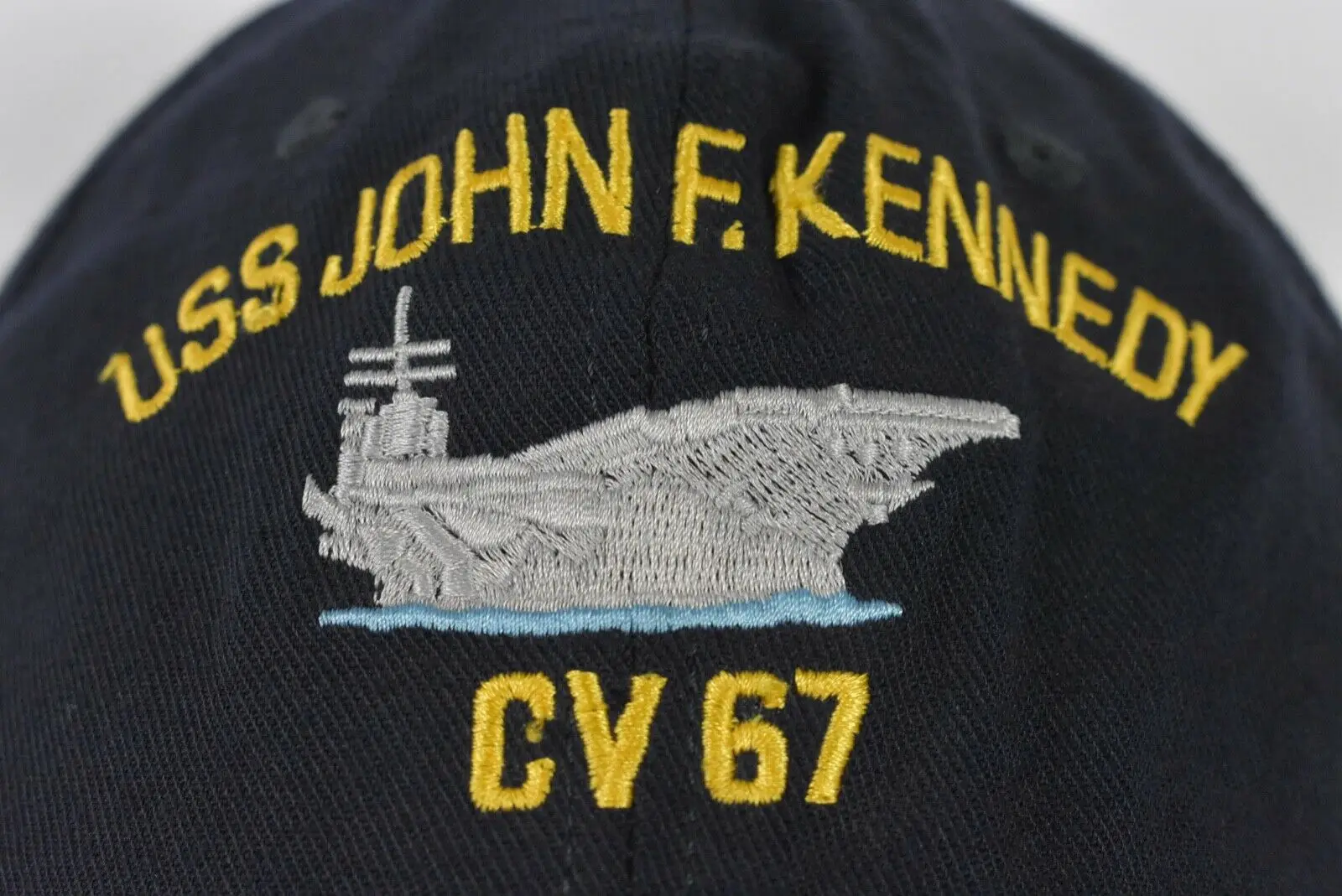 Printed S John F. Kennedy CV67  Naval Brian Baseball Hat Cap Adjtable Snapback