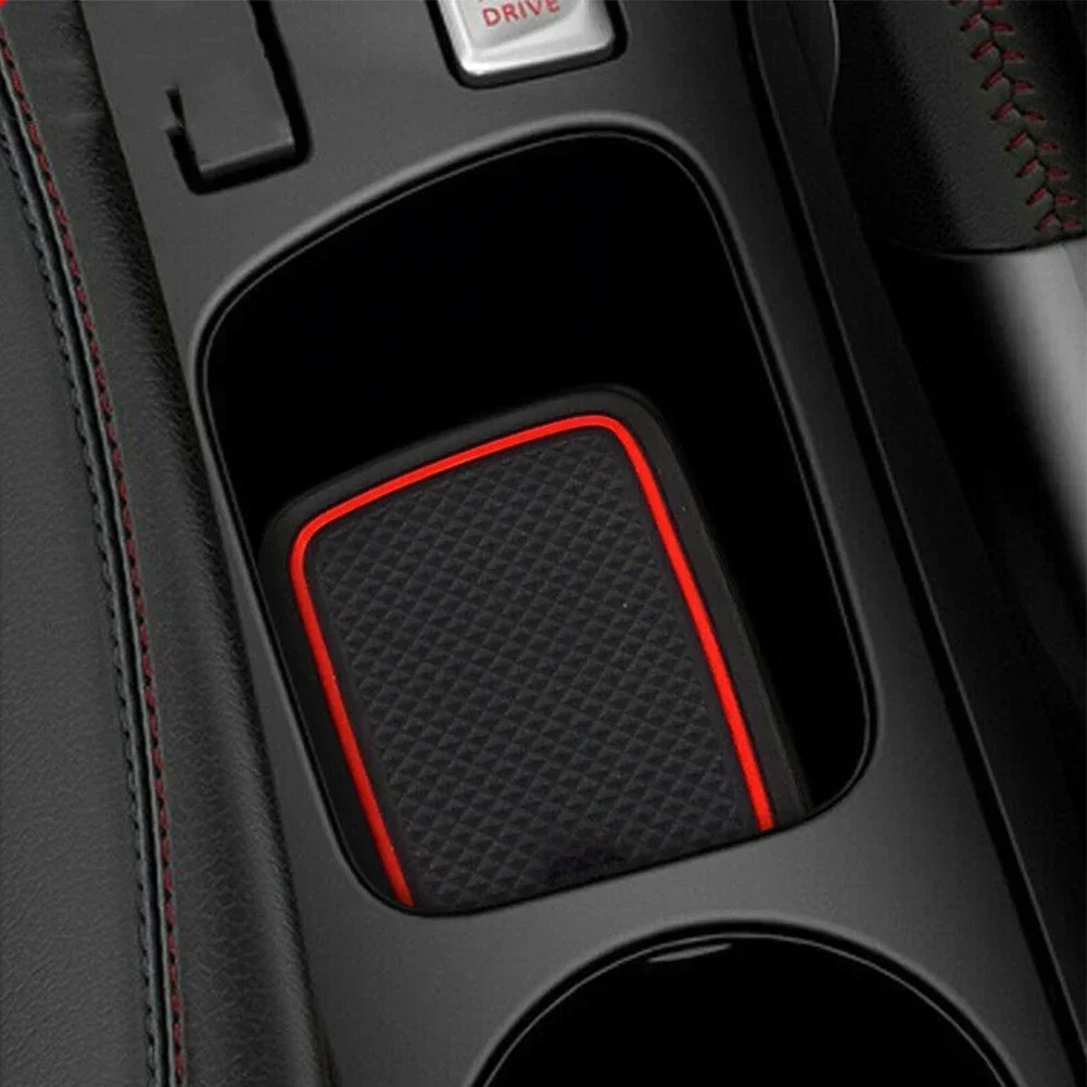 10 Pcs/set Anti-Slip Gate Slot Cup Mat Door Groove Non-Slip Pad Coaster Mats For-Clio 4 Interior Car-styling Replacement