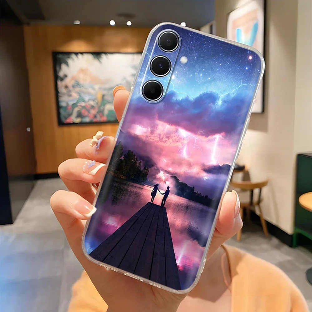 لسامسونج A26 حالة 26 SM-A266B واضح الكرتون الغطاء الخلفي لينة سيليكون الحالات الهاتف لسامسونج غالاكسي A26 SM-A266E للصدمات