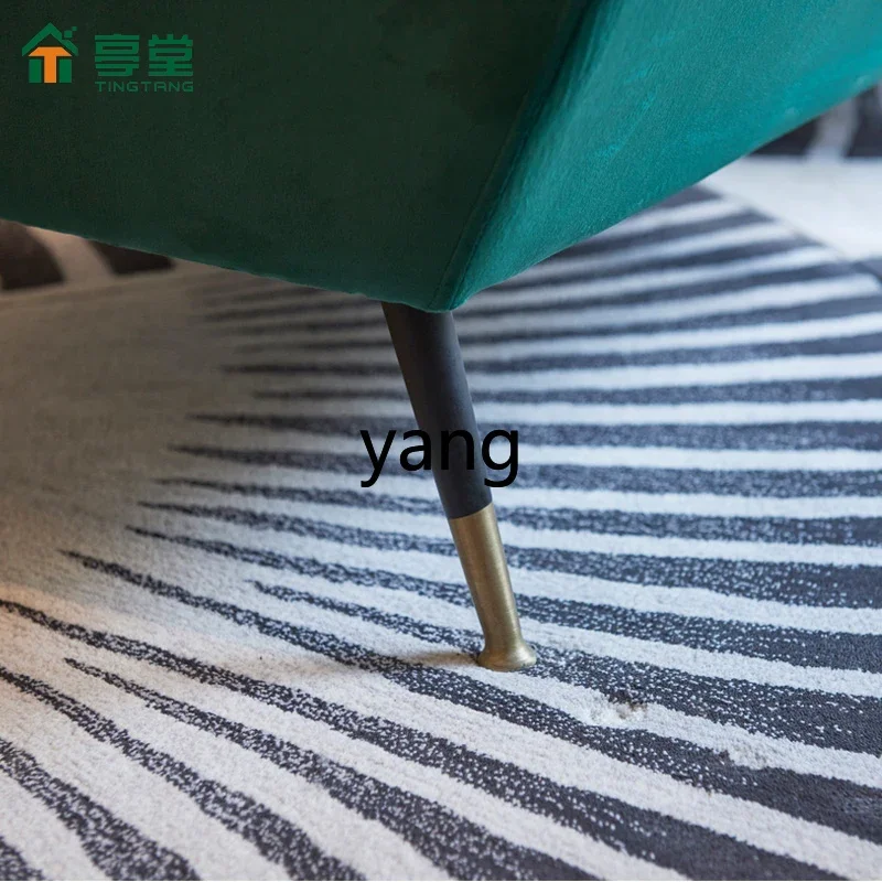 LTT كرسي أريكة فردي خفيف أثاث غرفة المعيشة من القماش المخملي الفاخر