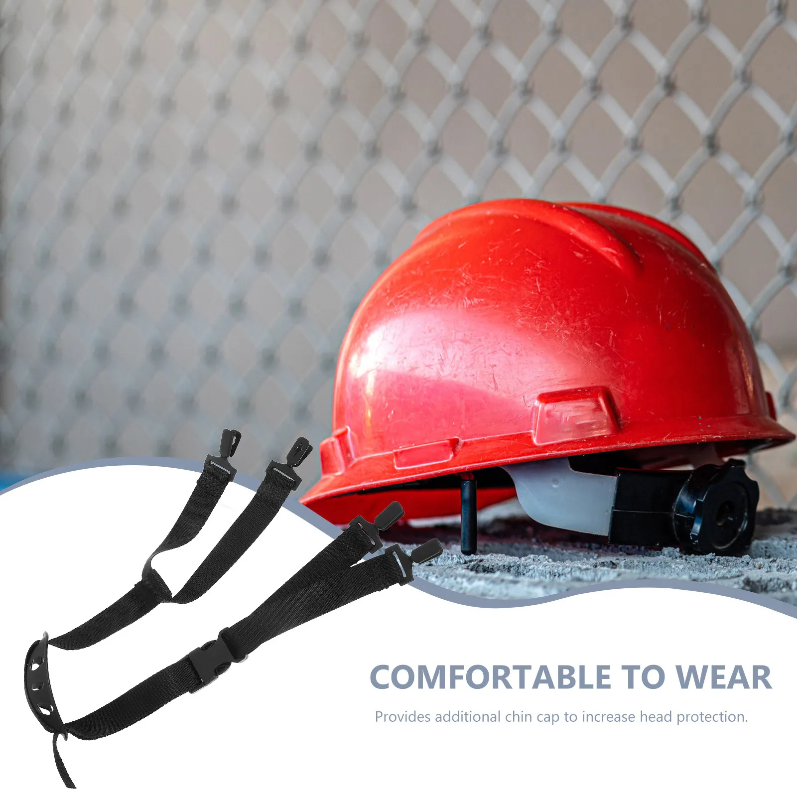 Safety Chin Strap Hard Hat Replacement Easy Install Stable for Construction Site Universal Hard Hat Strap