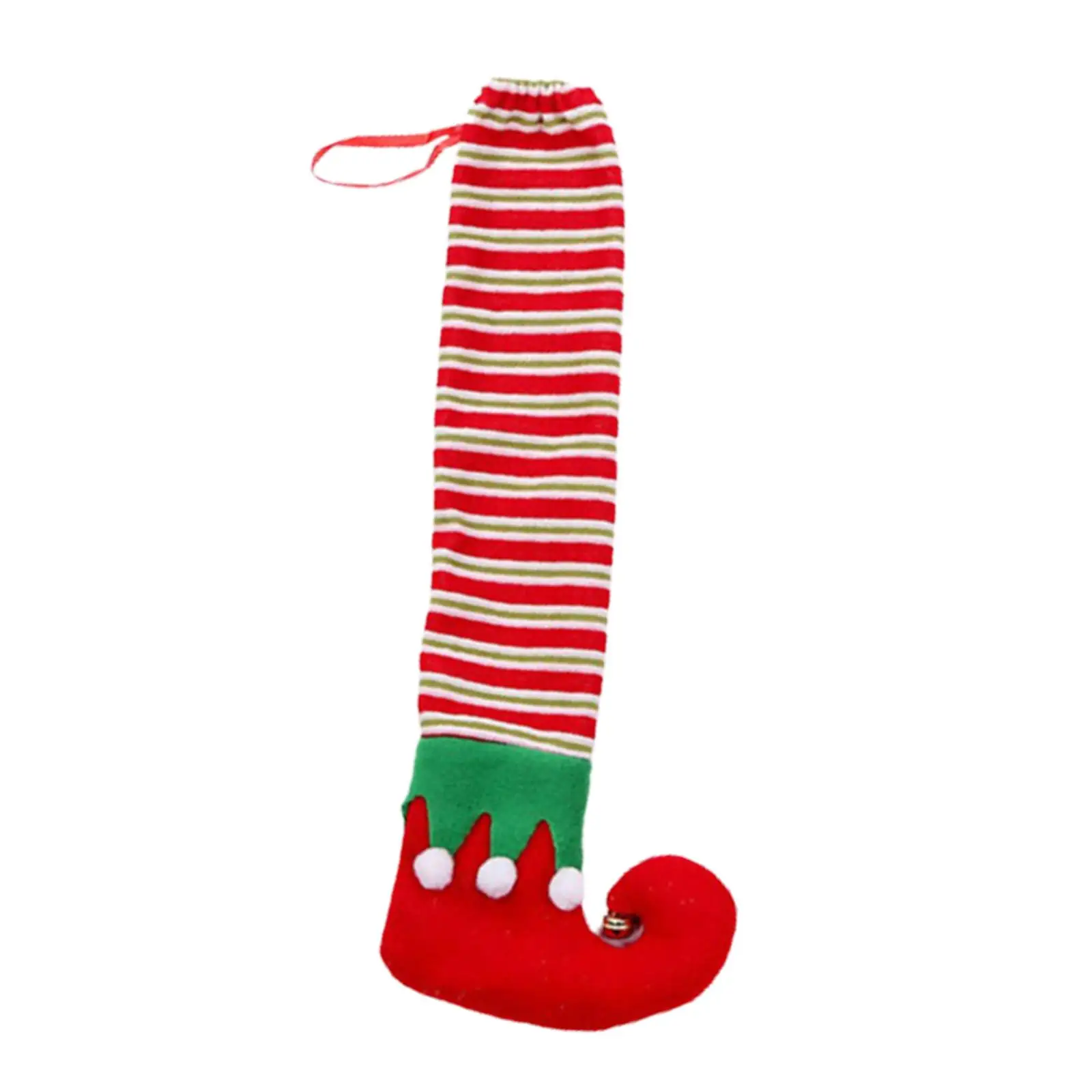 Christmas Chair Leg Cover Furniture Leg Cover Novelty to Protect Floor Stripes Shoes for Dining Chairs for Xmas Festive