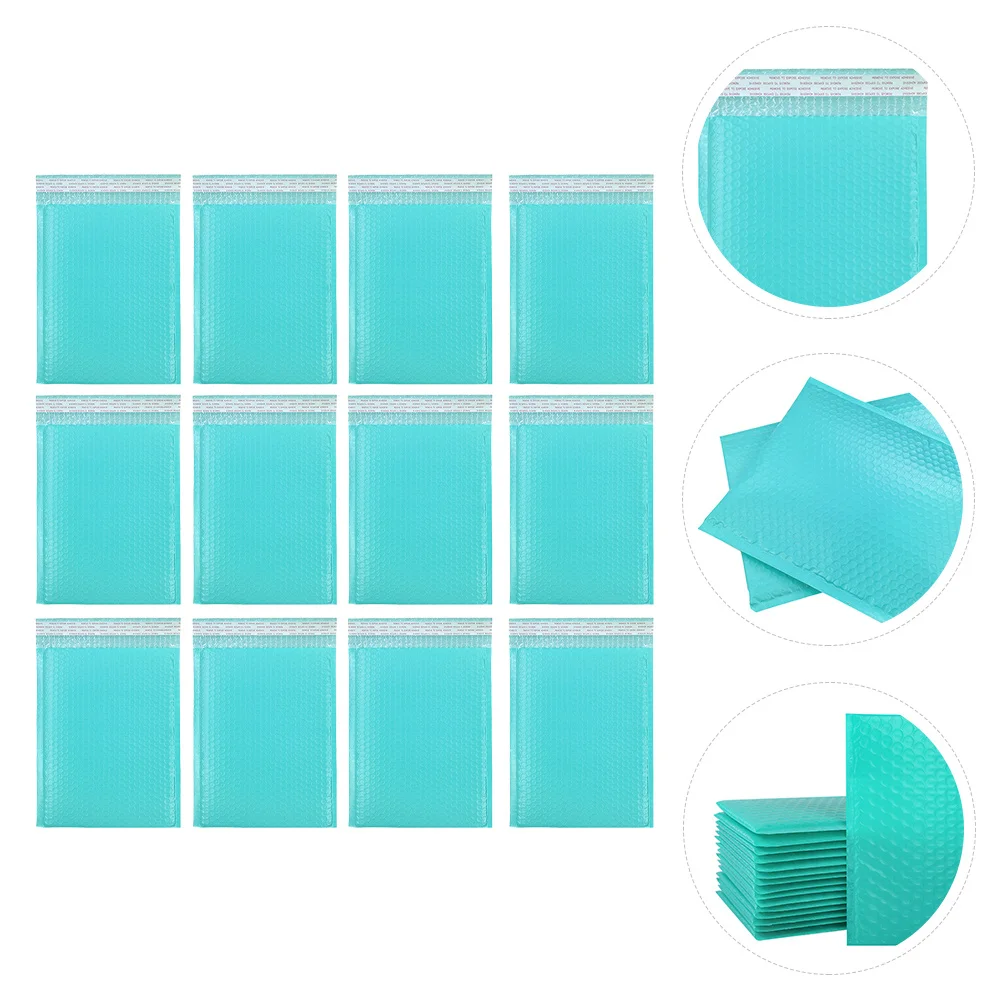 25 stuks kledingverpakkingszakken bubble mailers blauw gewatteerd lichtgewicht waterdicht zelfdichtend kussen envelop postbenodigdheden