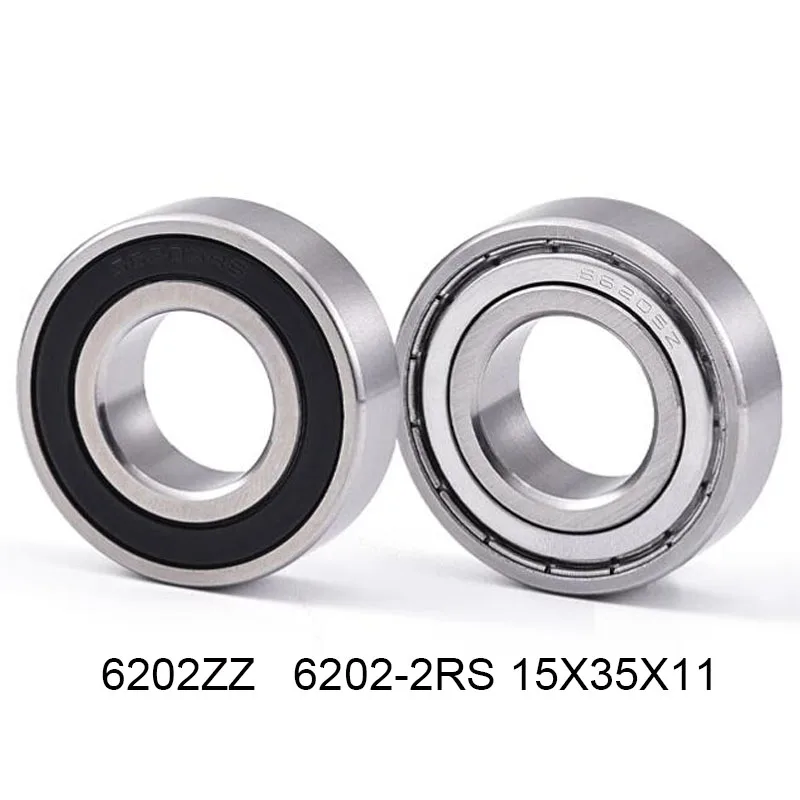 Free Shipping 10/20PCS 6202 6202ZZ 6202RS 6202-2Z 6202-2RS ZZ RS RZ 2RZ ABEC-5 Deep Groove Ball Bearings 15 x 35 x 11mm