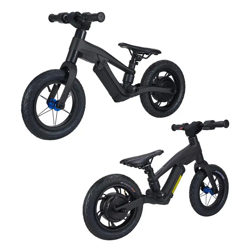 JIT-bicicleta eléctrica de la suciedad de 12 pulgadas, bicicleta de equilibrio de una sola velocidad para niños, juguete alimentado por batería de litio para montar