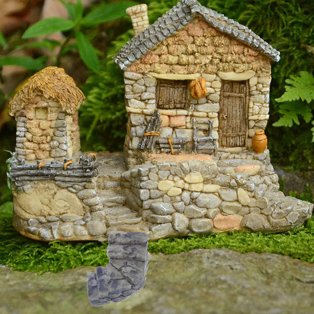 

12Pcs Mini Garden Stone Steps High Simulation Resin Stairs Perfect for Micro Landscape Diorama Patio Decoration Miniature Scene