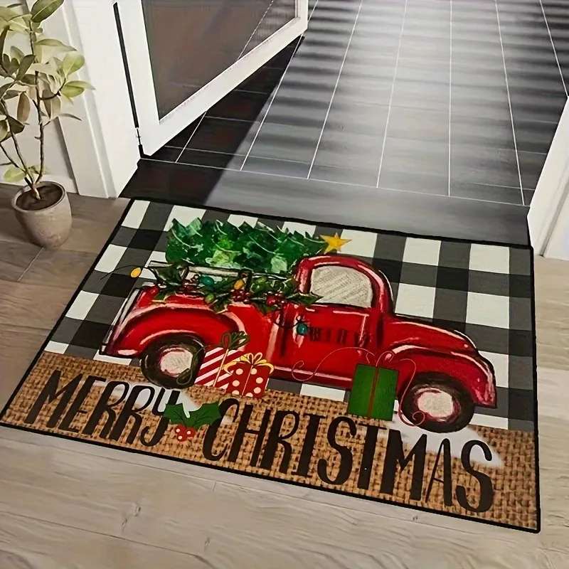 

Christmas Welcome Gnome Doormat Front Porch Rugs Welcome Mat Door Mat Indoor Outdoor Doormats Entrance Carpet hogar 60x90cm