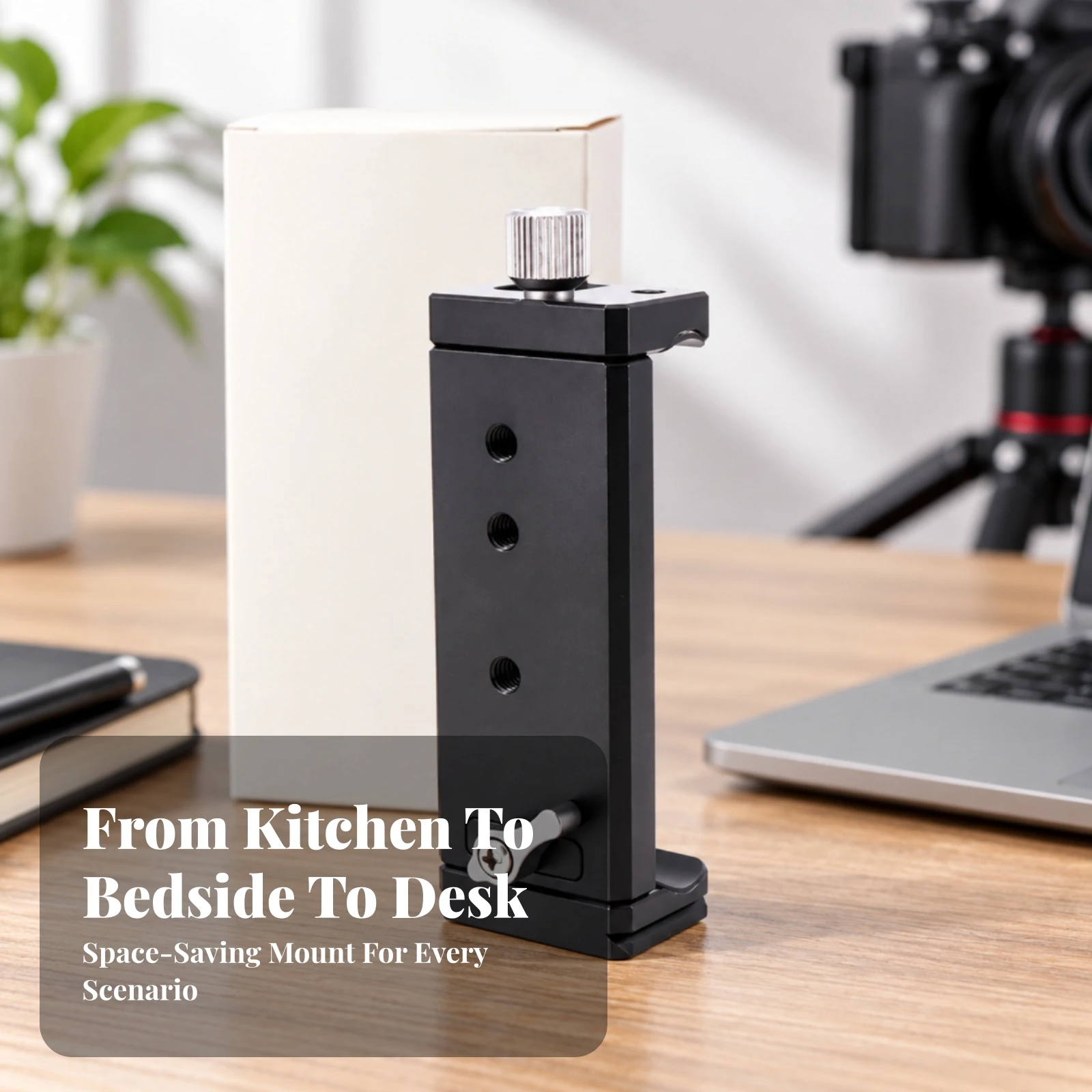 Tablet Clamp with Cold Shoe Expandable Phone and Tablet Holder Phone Holder with Mounting Slot Compact for Vloggers