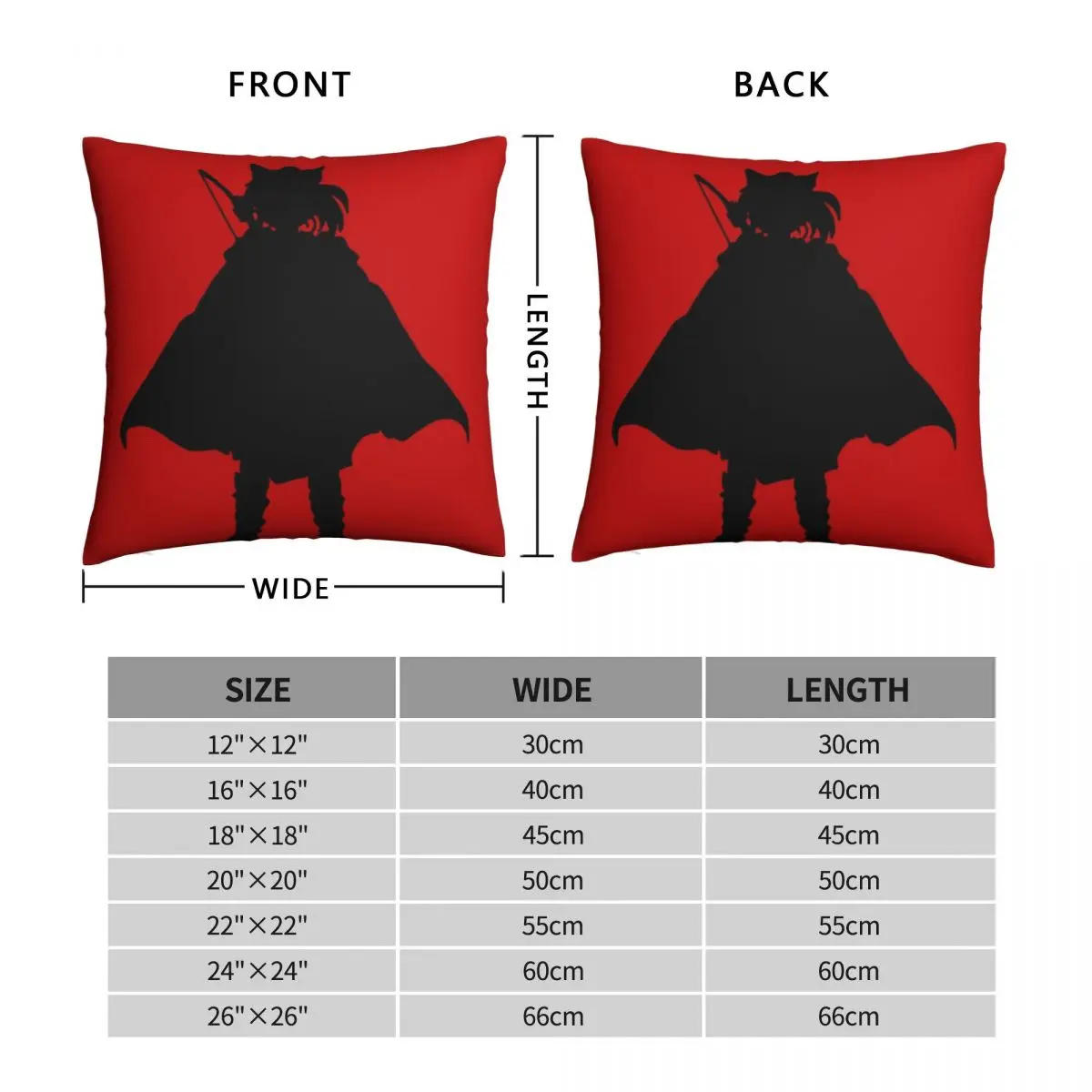 Yashahime Princess Half Demon Pillowcase Polyester Linen Velvet Creative Zip Decor Throw Pillow Case Room Cushion Case