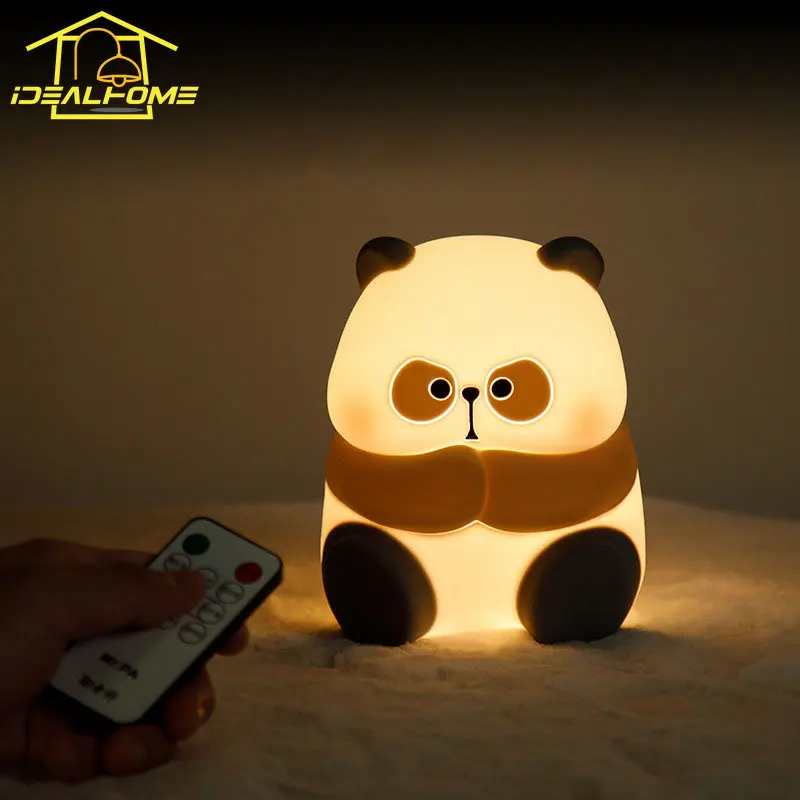 Lovely Cute Cartoon Silicone Animal Night Lights with Patting Switch USB Charging Bedroom Bedside Girl's/Kids Room Birthday Gfit