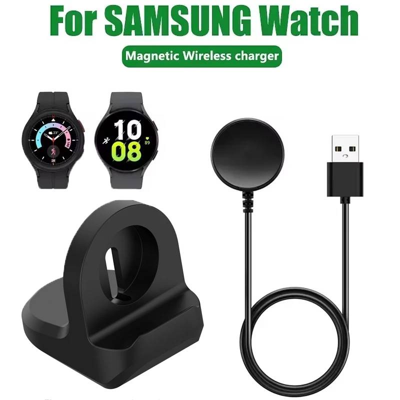 Portable Magnetic Watch Wireless Charger For Samsung Galaxy Active 2 1 USB Fast Charging Cable Dock Station For Galaxy Watch 4 3