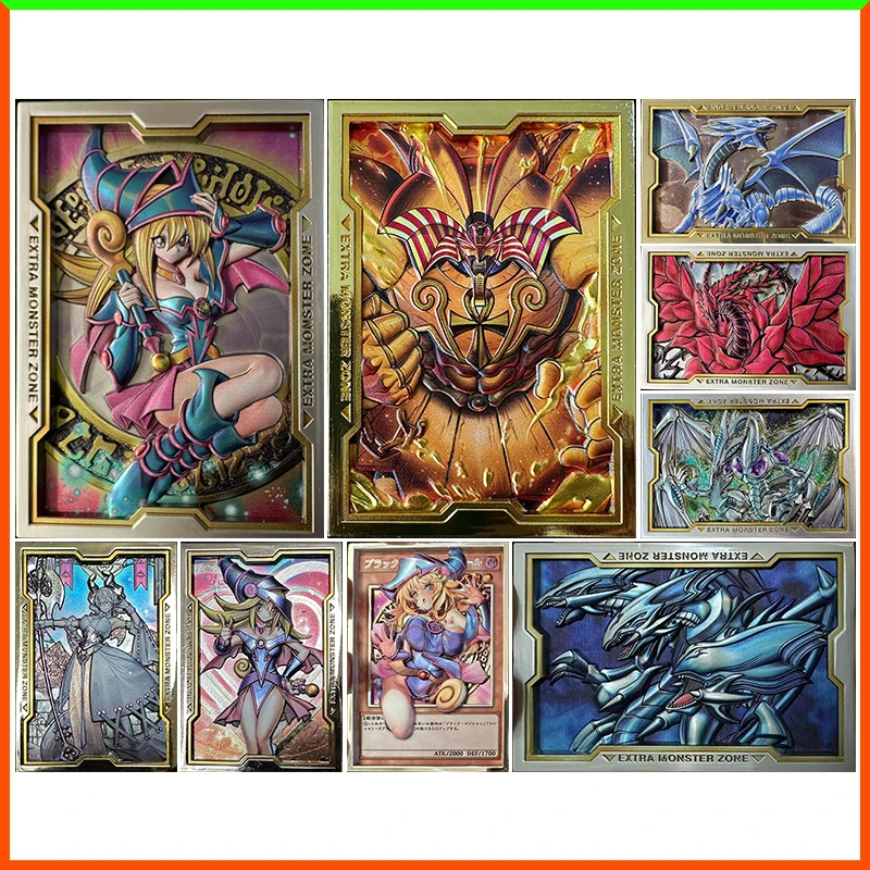 

Аниме Yu-Gi-Oh DIY ACG Blue Eyes Ultimate Dragon Черный Волшебник Девушка Лабиринт Металлические Коллекционные Карты Игрушки для Мальчика Подарок На День Рождения