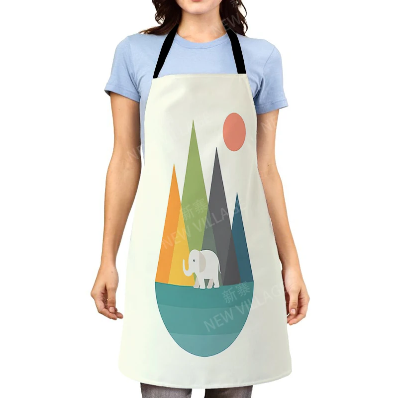 Cartoon Aesthetic Women kitchen apron kids original Children Waterproof girl princess waiter work apron oil proof kawaii cute