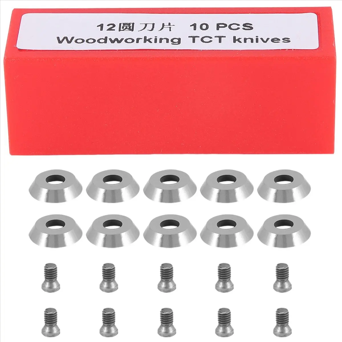 A02M-Ci3 Round 12.5Mm Carbide Inserts Cutters Knives Replacement Blade Fit For DIY Lathe Wood Turning Finisher Tool 20Pcs view 6