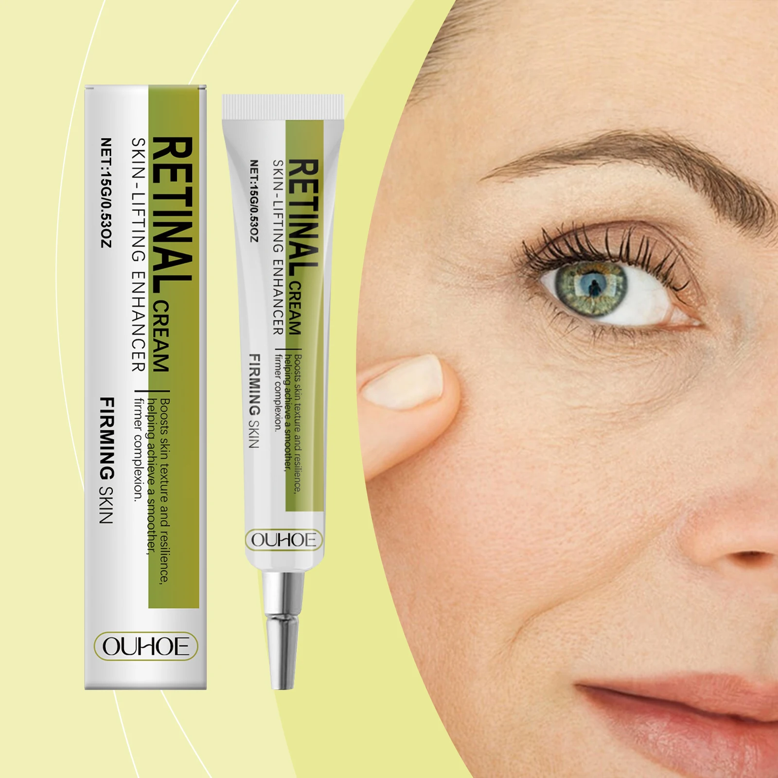 

Крем с ретинолом для подтяжки, против морщин, улучшает дряблость, увлажняет, разглаживает, осветляет, укрепляет, придает сияние, удаляет тонкие линии