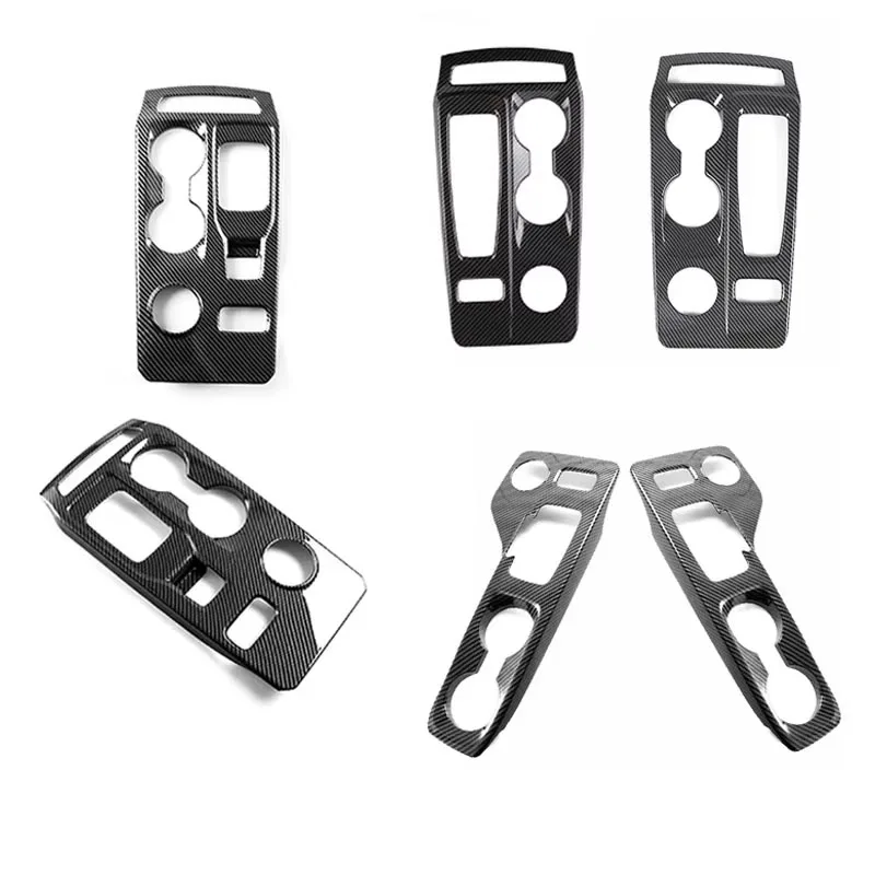 ABS Carbon Fiber For Ford Ranger 2022 2023 2024 Car Conversion Accessories Center Console Gear Shift Panel Cover LHD RHD