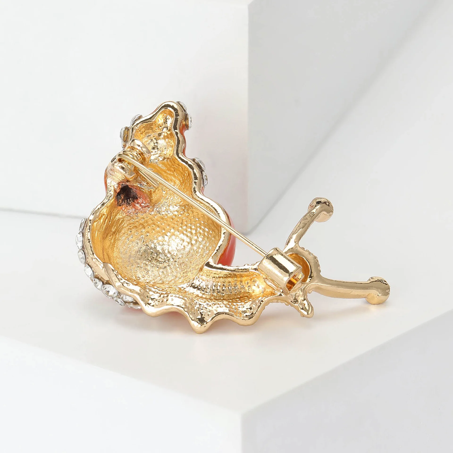 Oil Dripping Diamond Snail Brooch Personalized Fashion Women\'s Suit Jacket Animal Pin Decoration Festival Girl Brooch Gift