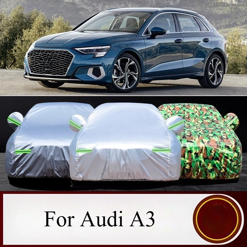 Heavy Duty Car Cover For Sun Protection For Audi A3 Hatchback/Saloon Flame Retardant Sunshade Dust Proof Anti Freeze Accessories