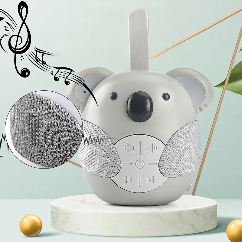 Newborn Cartoon Koala Sleep Sound Toddler White Noise Machine Soothing Music Player Sleep Monitor Home for Baby Room Stroller