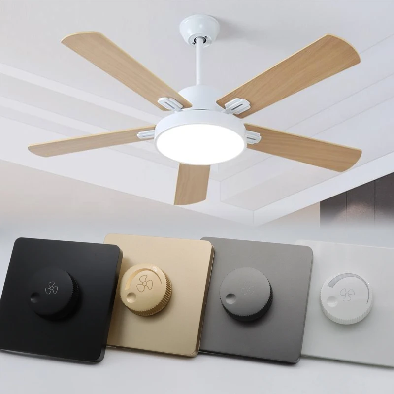 2023 New Universal Concealed Ceiling Fan Speed Controller Fan Speed Control  Stepless Speed Electric Fan  Square