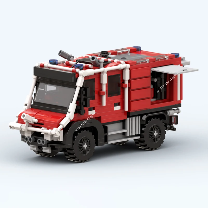 MOC Building Blocks nuovo tipo Wildland Fire Engine City Vehicle Model Bricks set assemblare Display giocattoli per bambini Puzzle Gifts