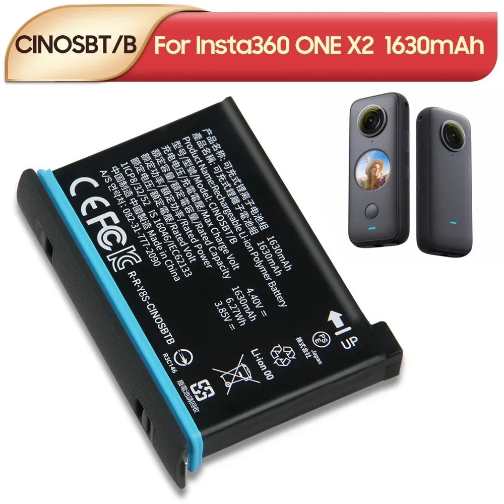 NEW Replacement Battery CINOSBT/B CINAQBT/A For Insta360 ONE X Insta360 ONE X2 Insta360 ONE X3 Pocket Camera Battery