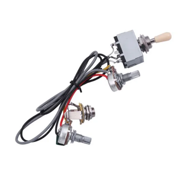 

Guitar Wiring Harness 3 Way Toggle Switch 1V1T 500K For 2 Humbucker 18Mm Shaft 16Mm Base Dia 0.047 Capacitor