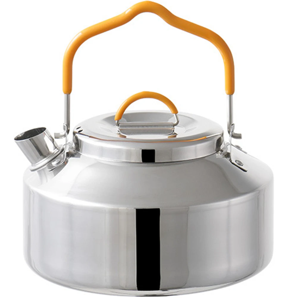 

Premium Stainless Steel Teakettle Ergonomic Handle Portable Camping Water Kettle For Tea Coffee Multi-Function Stove Top Kettle