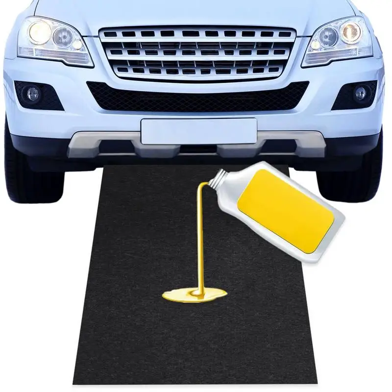 Under Car Oil Mat Waterproof Under Car Non-Slip Garage Mat Driveway Floor Covering Indoor Outdoor Washable Carpet For Motorbikes