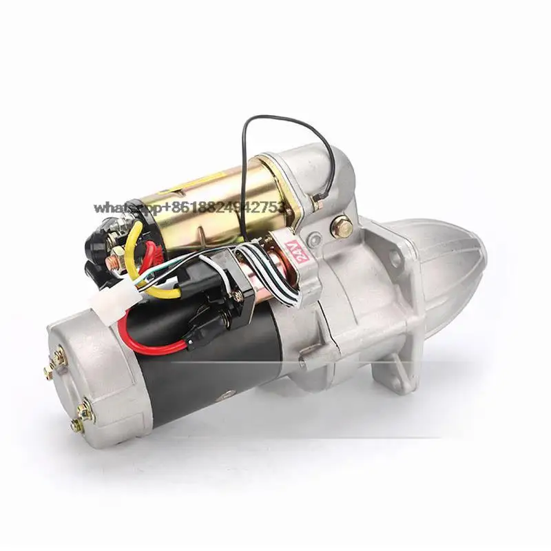 High quality KZ brand 6BD1 engine starter motor for excavator 24V