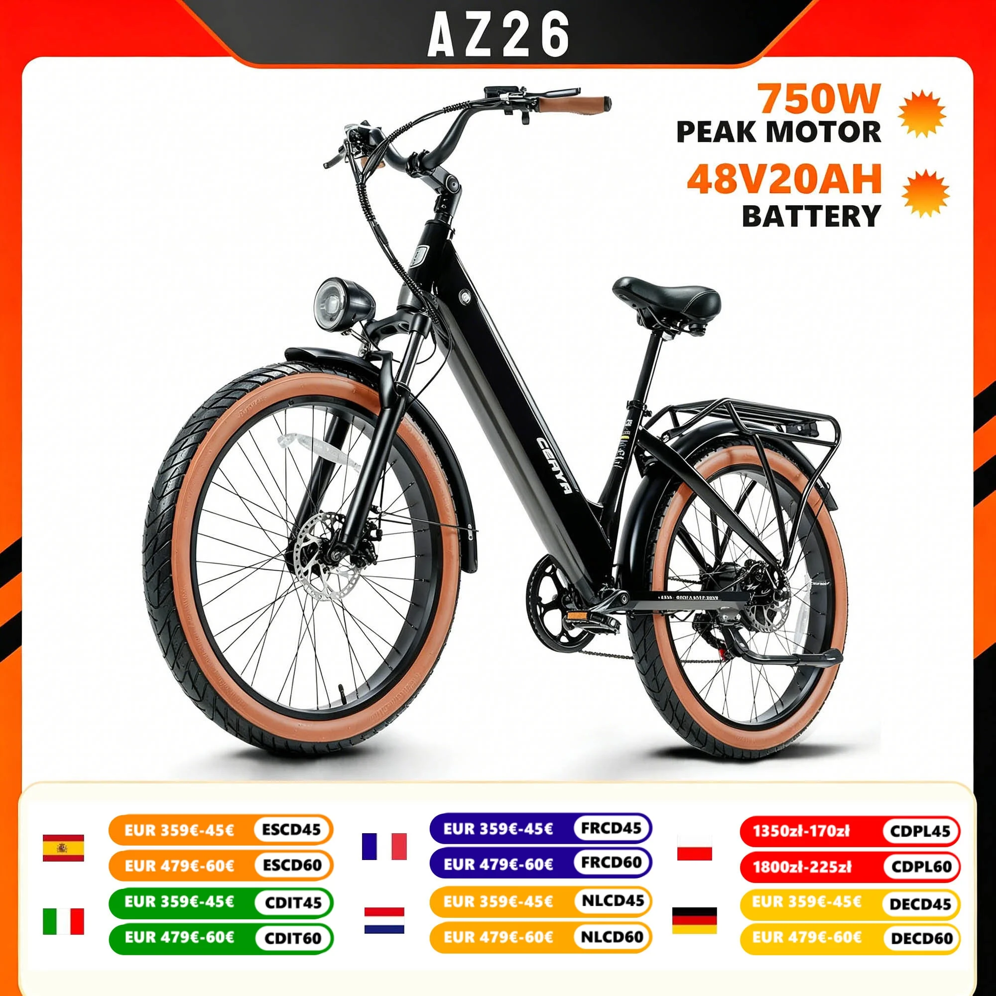 CEAYA AZ26 Elektrofahrrad für Erwachsene, E-Bikes, PEAK 1000W Motor …