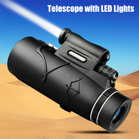 Portable 50x60 Powerful Zoom Monocular HD Bak4 Long Range Professional Telescope Monocular for Hunting Lightweight Camping Sport