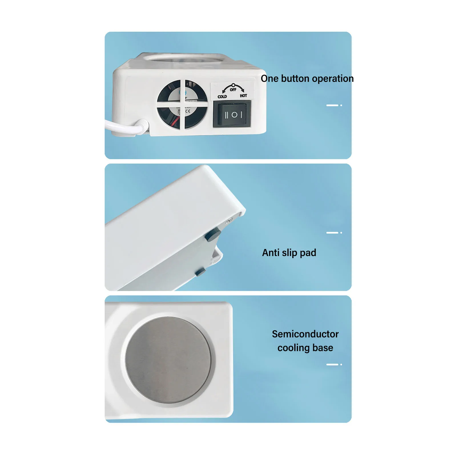 Подогреватель для напитков, охладитель двойного назначения с питанием от USB, 10. ° от C до 45. ° C Компактный универсальный подогреватель кружек для домашнего офиса в автомобиле