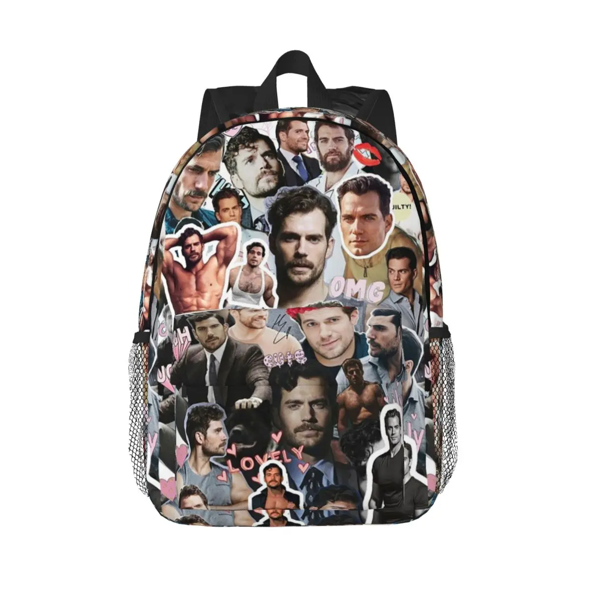 

Henry Cavill Photo Collage Backpack Hot Sale Daypack Large Capacity Boy Girl BookBag Shoulder Bags for Men Women Kids School Bag