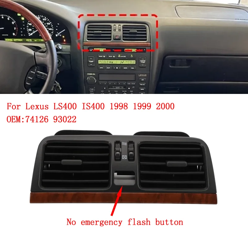 

OEM 74126 93022 For Lexus LS400 IS400 1998 1999 2000 Instrument panel A/C air outlet air conditioning outlet