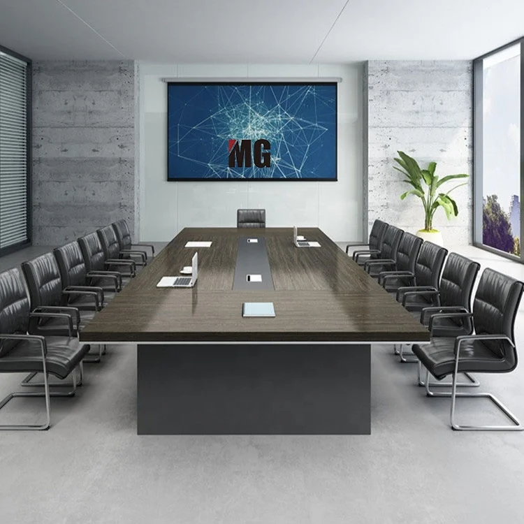 

Wooden Conference Table and Chairs Set Conference Table 10 Seat Mesa De Reunio