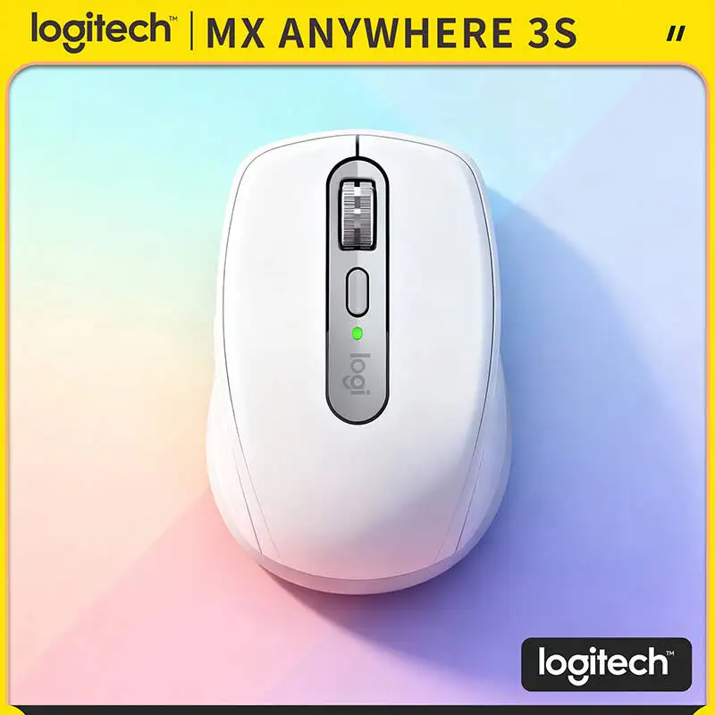 

Logitech MX Anywhere 3S Office Mouse - 8K DPI Glass Tracking, Hyper-Scroll, Silent Click, USB-C Charging for Home Work