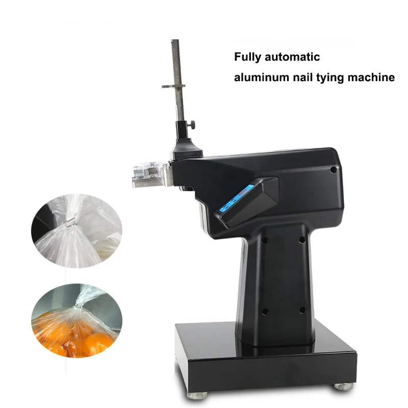 

Automatic aluminum nail binding typing machine Supermarket fruit and vegetable food plastic bag sealing sealer machine