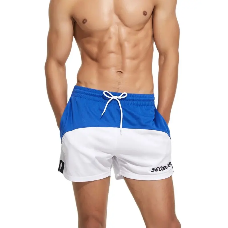 Men's Shorts Ropa Hombre Sport Shorts Men Clothing Patchwork Basketball Fitness Short For Men Gym Bermuda Masculina SEOBEAN New