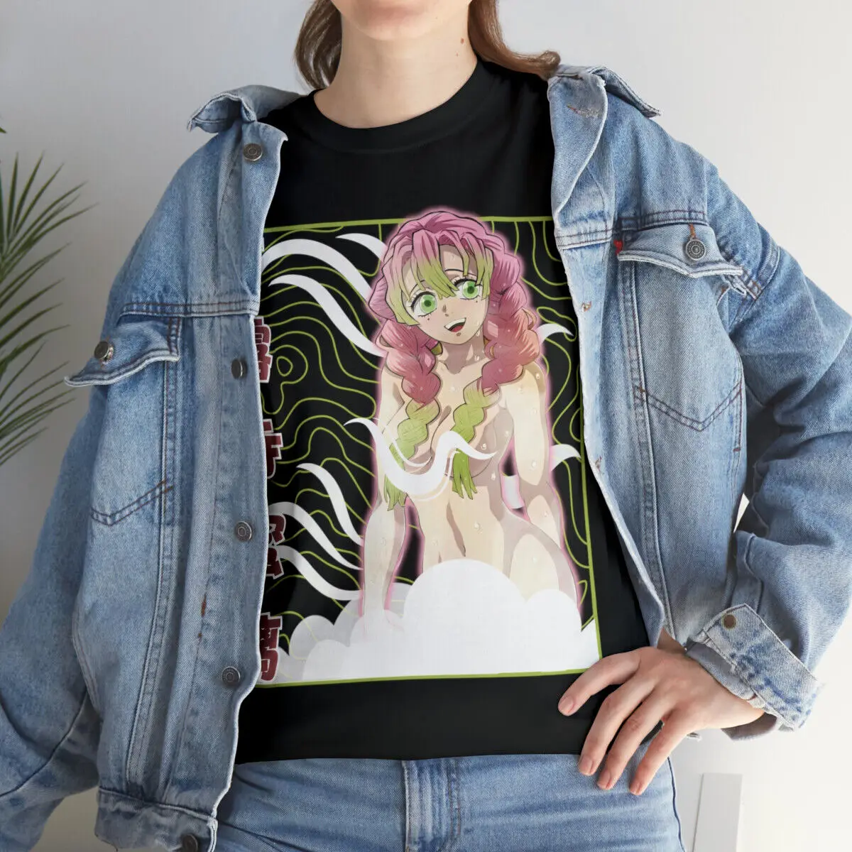 Kawaii Mitsuri Anime Clothing Demon Slayer Ecchi Hentai Shirt Waifu Manga Japan